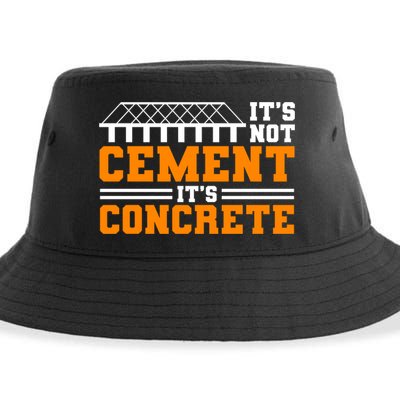 Its Not Cet Its Concrete Civil Engineer Dad Meaningful Gift Sustainable Bucket Hat