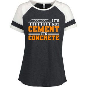 Its Not Cet Its Concrete Civil Engineer Dad Meaningful Gift Enza Ladies Jersey Colorblock Tee