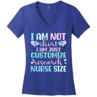 Information Nursing Customize Research Nurse Gift Women's V-Neck T-Shirt