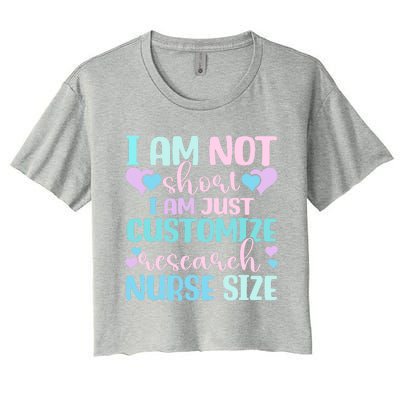 Information Nursing Customize Research Nurse Gift Women's Crop Top Tee