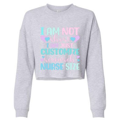 Information Nursing Customize Research Nurse Gift Cropped Pullover Crew