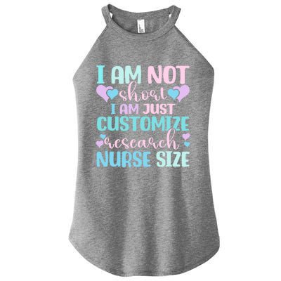 Information Nursing Customize Research Nurse Gift Women's Perfect Tri Rocker Tank