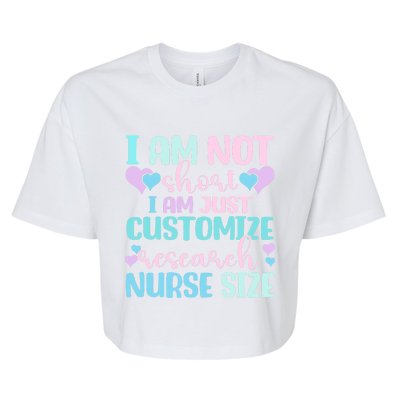 Information Nursing Customize Research Nurse Gift Bella+Canvas Jersey Crop Tee