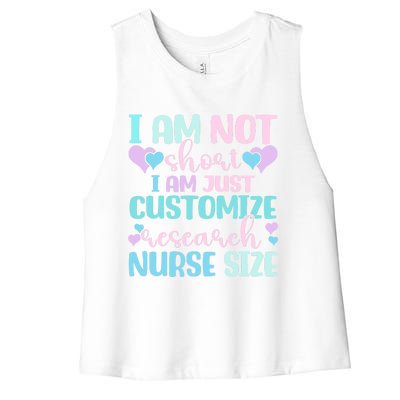 Information Nursing Customize Research Nurse Gift Women's Racerback Cropped Tank