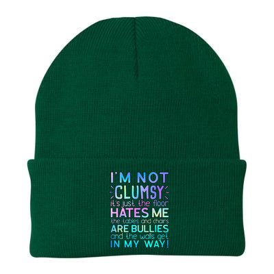 I'm Not Clumsy Funny Sarcastic Sarcasm Funny Saying Knit Cap Winter Beanie