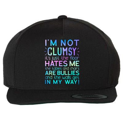 I'm Not Clumsy Funny Sarcastic Sarcasm Funny Saying Wool Snapback Cap