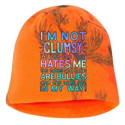 I'm Not Clumsy Funny Sarcastic Sarcasm Funny Saying Kati - Camo Knit Beanie