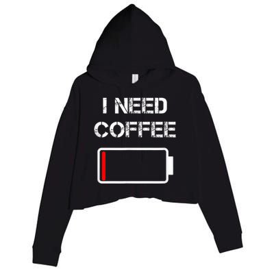 I Need Coffee Funny Coffee Cups Battery Beans Coffee Crop Fleece Hoodie