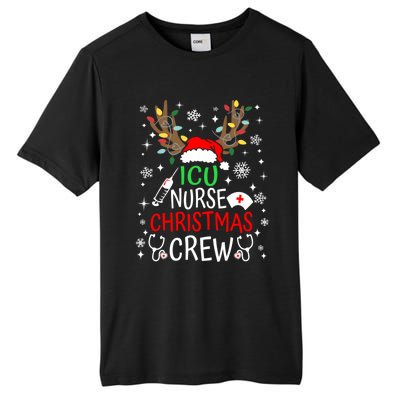 Icu Nurse Crew Reindeer Christmas Icu Nursing Squad Group Cool Gift Tall Fusion ChromaSoft Performance T-Shirt