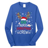 Icu Nurse Crew Reindeer Christmas Icu Nursing Squad Group Cool Gift Long Sleeve Shirt