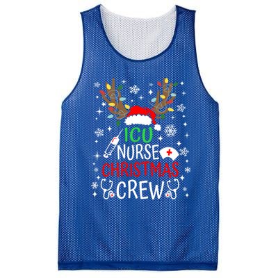 Icu Nurse Crew Reindeer Christmas Icu Nursing Squad Group Cool Gift Mesh Reversible Basketball Jersey Tank