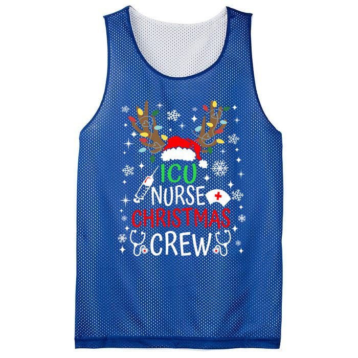 Icu Nurse Crew Reindeer Christmas Icu Nursing Squad Group Cool Gift Mesh Reversible Basketball Jersey Tank