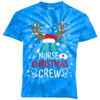 Icu Nurse Crew Reindeer Christmas Icu Nursing Squad Group Cool Gift Kids Tie-Dye T-Shirt