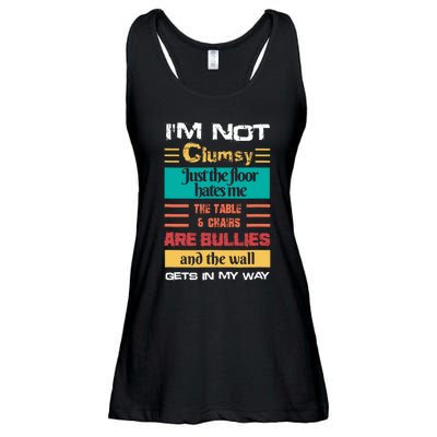 Im Not Clumsy Funny Sayings Sarcastic Men Women Ladies Essential Flowy Tank