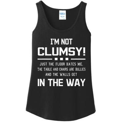 Im Not Clumsy Sarcastic Women Funny Saying Ladies Essential Tank