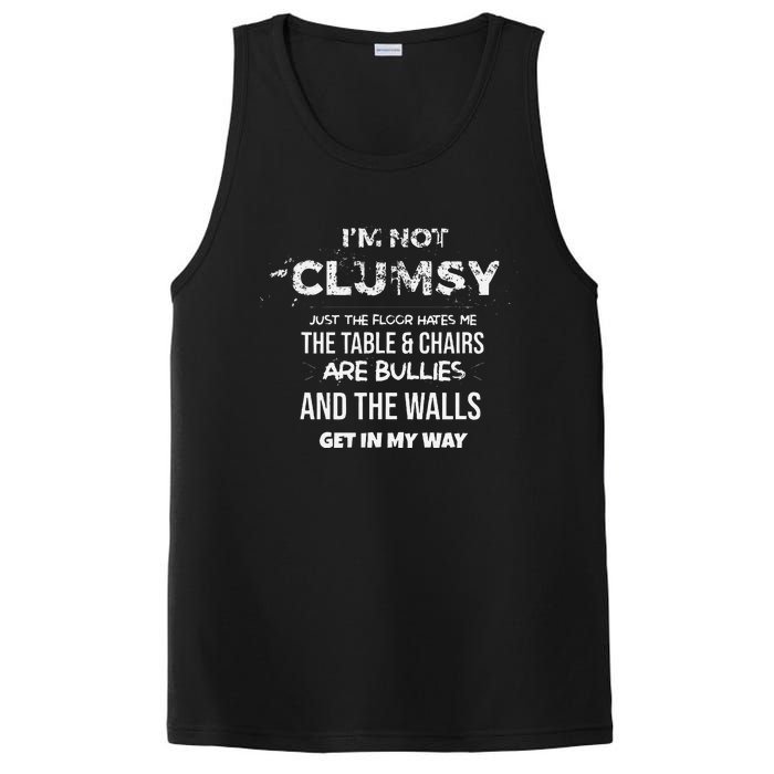 I'm Not Clumsy Funny Sayings Sarcastic PosiCharge Competitor Tank