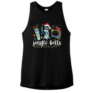 Icu Nurse Christmas Funny Jingle Bells Tech Nursing Er Dept Ladies PosiCharge Tri-Blend Wicking Tank