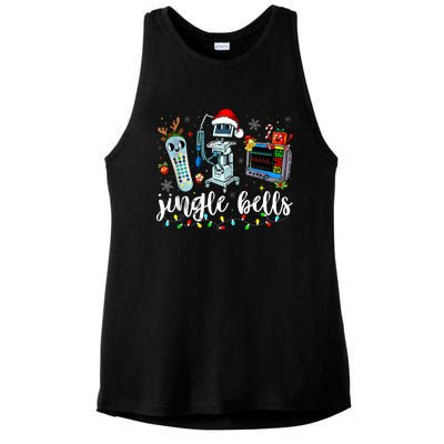 Icu Nurse Christmas Funny Jingle Bells Tech Nursing Er Dept Ladies PosiCharge Tri-Blend Wicking Tank