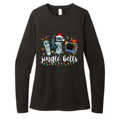 Icu Nurse Christmas Funny Jingle Bells Tech Nursing Er Dept Womens CVC Long Sleeve Shirt