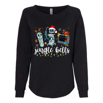 Icu Nurse Christmas Funny Jingle Bells Tech Nursing Er Dept Womens California Wash Sweatshirt