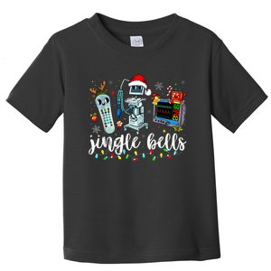 Icu Nurse Christmas Funny Jingle Bells Tech Nursing Er Dept Toddler T-Shirt