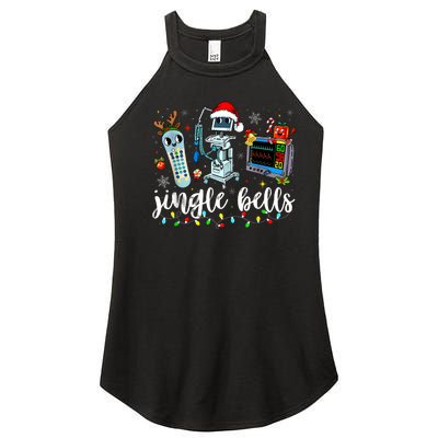 Icu Nurse Christmas Funny Jingle Bells Tech Nursing Er Dept Women's Perfect Tri Rocker Tank