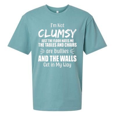 I'm Not Clumsy Funny Gift Sueded Cloud Jersey T-Shirt