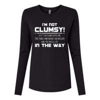 Im Not Clumsy Just The Floor Hates Me Humor Womens Cotton Relaxed Long Sleeve T-Shirt