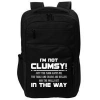 Im Not Clumsy Just The Floor Hates Me Humor Impact Tech Backpack