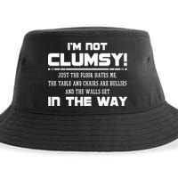 Im Not Clumsy Just The Floor Hates Me Humor Sustainable Bucket Hat