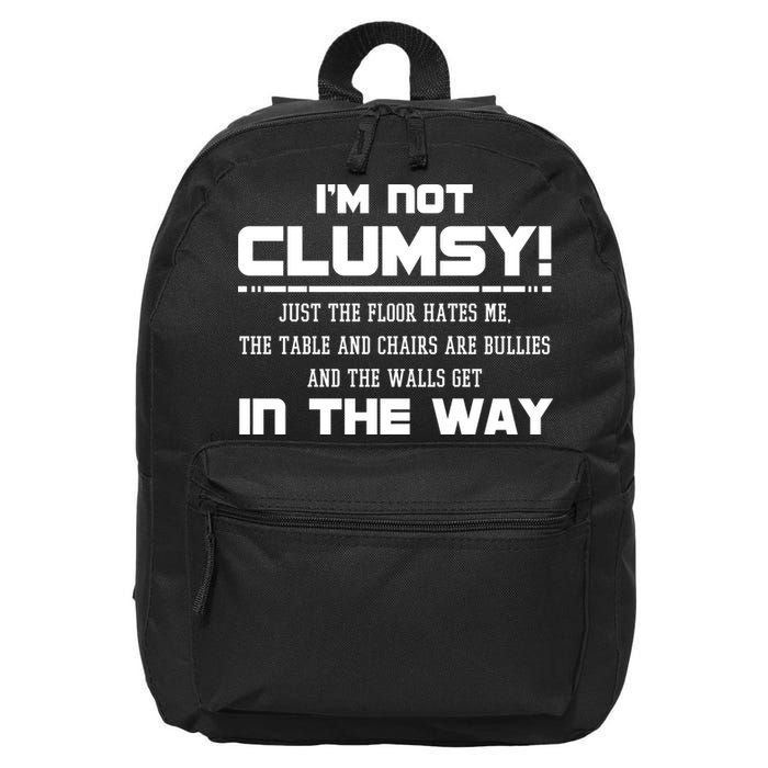 Im Not Clumsy Just The Floor Hates Me Humor 16 in Basic Backpack