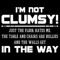 Im Not Clumsy Just The Floor Hates Me Humor 16 in Basic Backpack