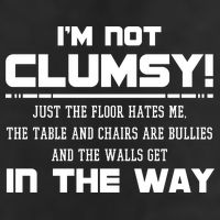 Im Not Clumsy Just The Floor Hates Me Humor Microfiber Hand Towel