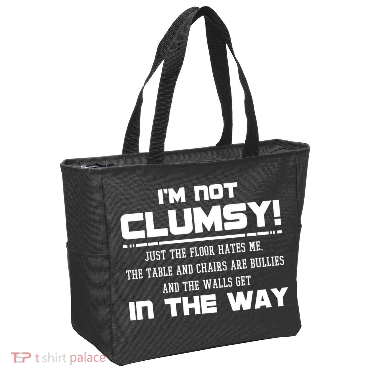 Im Not Clumsy Just The Floor Hates Me Humor Zip Tote Bag
