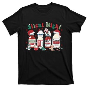 Icu Nurse Christmas Silent Night Long Sleeve T-Shirt