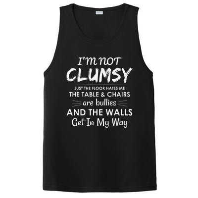 Im Not Clumsy Funny Sayings Sarcastic Girls PosiCharge Competitor Tank