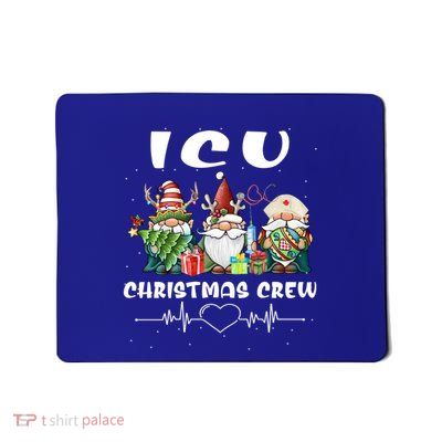 Icu Nurse Christmas Crew Cute Gnomes Christmas Nurse Scrubs Gift Mousepad