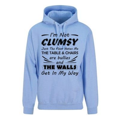 I'm Not Clumsy Humor Saying Funny Sarcastic Pun Quote Funny Gift Unisex Surf Hoodie