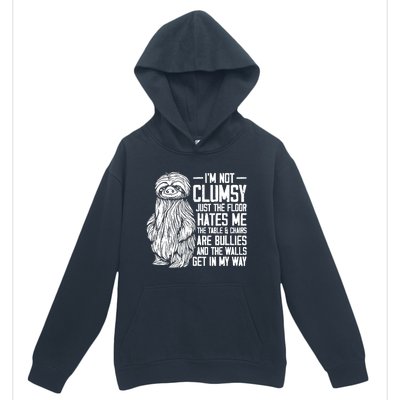 IM Not Clumsy Just The Floor Hates Me Funny Awkward Sloth Urban Pullover Hoodie