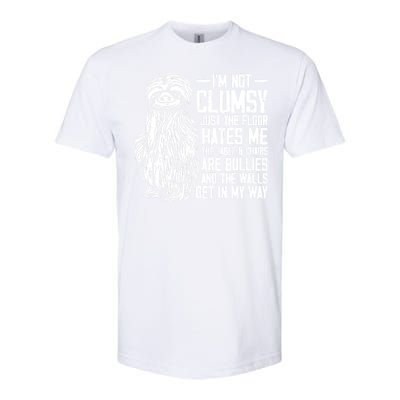 IM Not Clumsy Just The Floor Hates Me Funny Awkward Sloth Softstyle® CVC T-Shirt