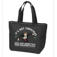 It's Not Christmas Until Hans Gruber Falls From Nakatomi Plaza Zip Tote Bag