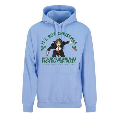 It's Not Christmas Until Hans Gruber Falls From Nakatomi Plaza Unisex Surf Hoodie