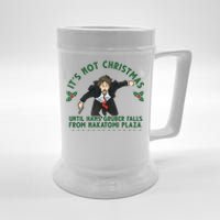 It's Not Christmas Until Hans Gruber Falls From Nakatomi Plaza Beer Stein