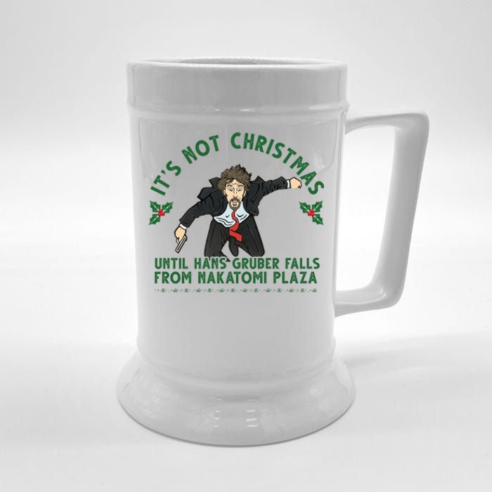 It's Not Christmas Until Hans Gruber Falls From Nakatomi Plaza Beer Stein