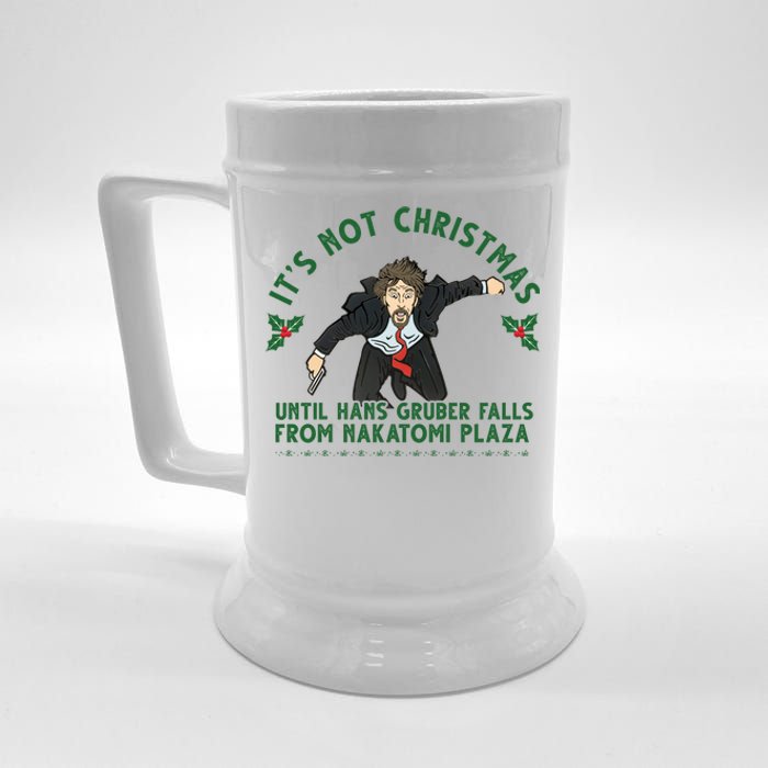 It's Not Christmas Until Hans Gruber Falls From Nakatomi Plaza Beer Stein