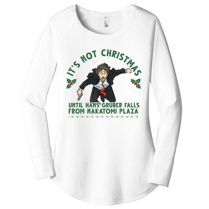 It's Not Christmas Until Hans Gruber Falls From Nakatomi Plaza Women's Perfect Tri Tunic Long Sleeve Shirt