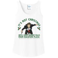 It's Not Christmas Until Hans Gruber Falls From Nakatomi Plaza Ladies Essential Tank