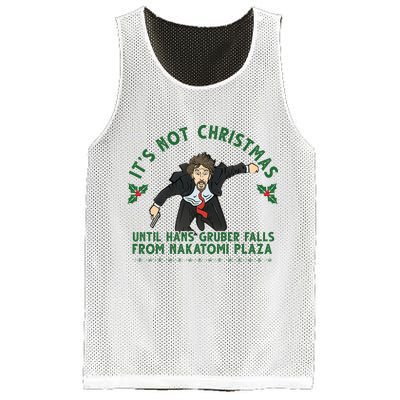 It's Not Christmas Until Hans Gruber Falls From Nakatomi Plaza Mesh Reversible Basketball Jersey Tank