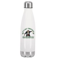 It's Not Christmas Until Hans Gruber Falls From Nakatomi Plaza Stainless Steel Insulated Water Bottle