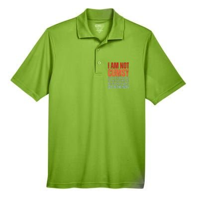 Im Not Clumsy Funny Sarcastic Sarcasm Funny Quote Men's Origin Performance Pique Polo